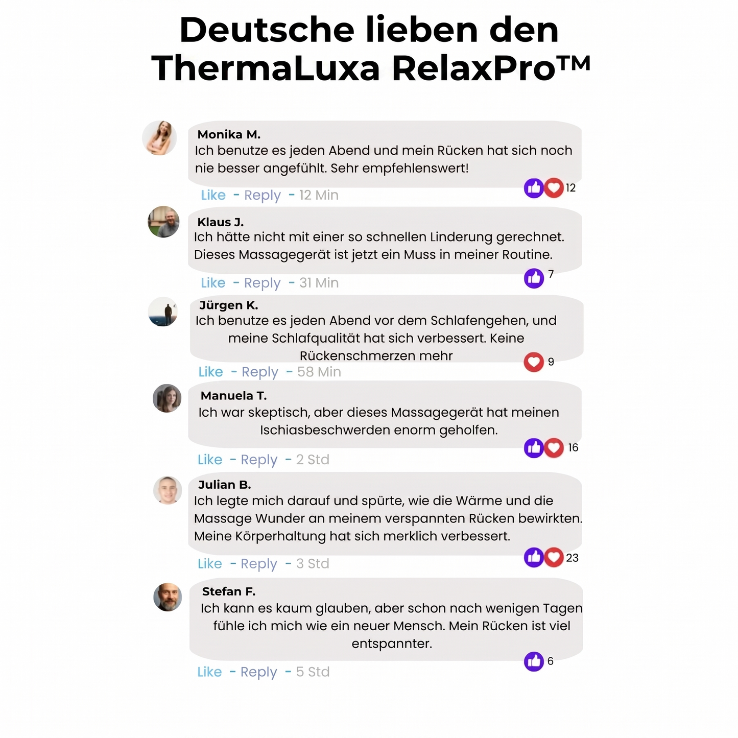 ThermaLuxa RelaxPro™ – Endlich schmerzfrei aufstehen – 15 Minuten täglich für spürbare Erleichterung.