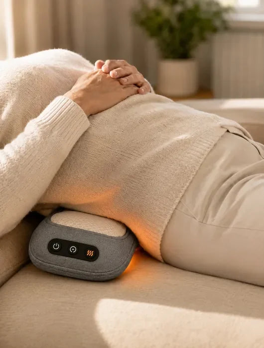 ThermaLuxa RelaxPro in Anwendung – wohltuende Wärme am unteren Rücken