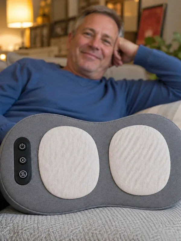 Kunde Stefan mit RelaxPro auf der Couch